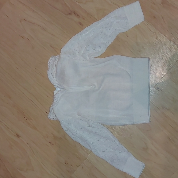 Vintage Toddler Girls White Sweater size 2 - Picture 5 of 5